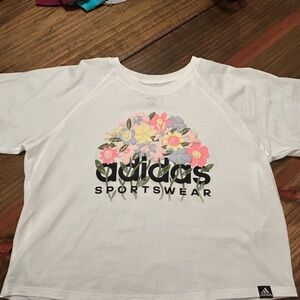 ✨Adidas Kids Crop Top with Floral Design
